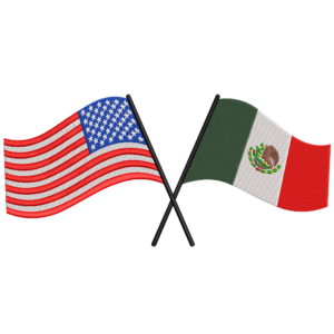 USA & Maxico Flag